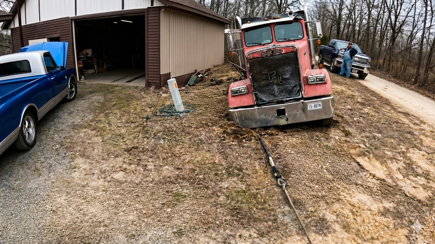 Buried deep, no driveshaft, no problem