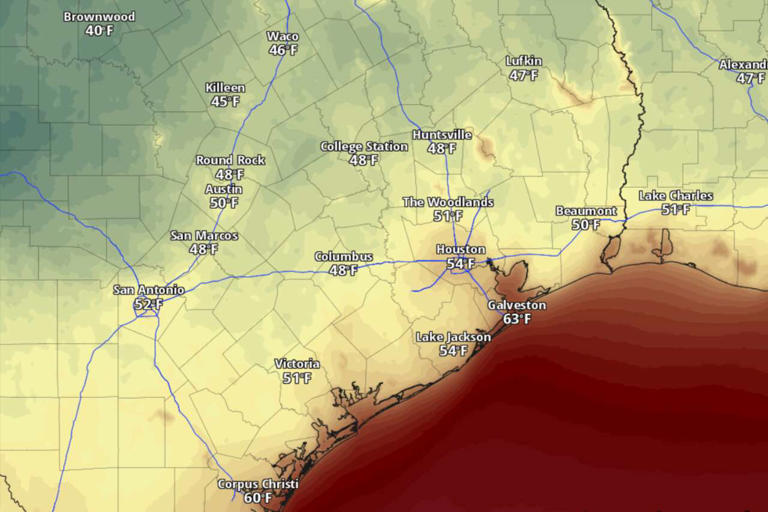 How chilly will Houston get with this cold front? Here's the weekend ...