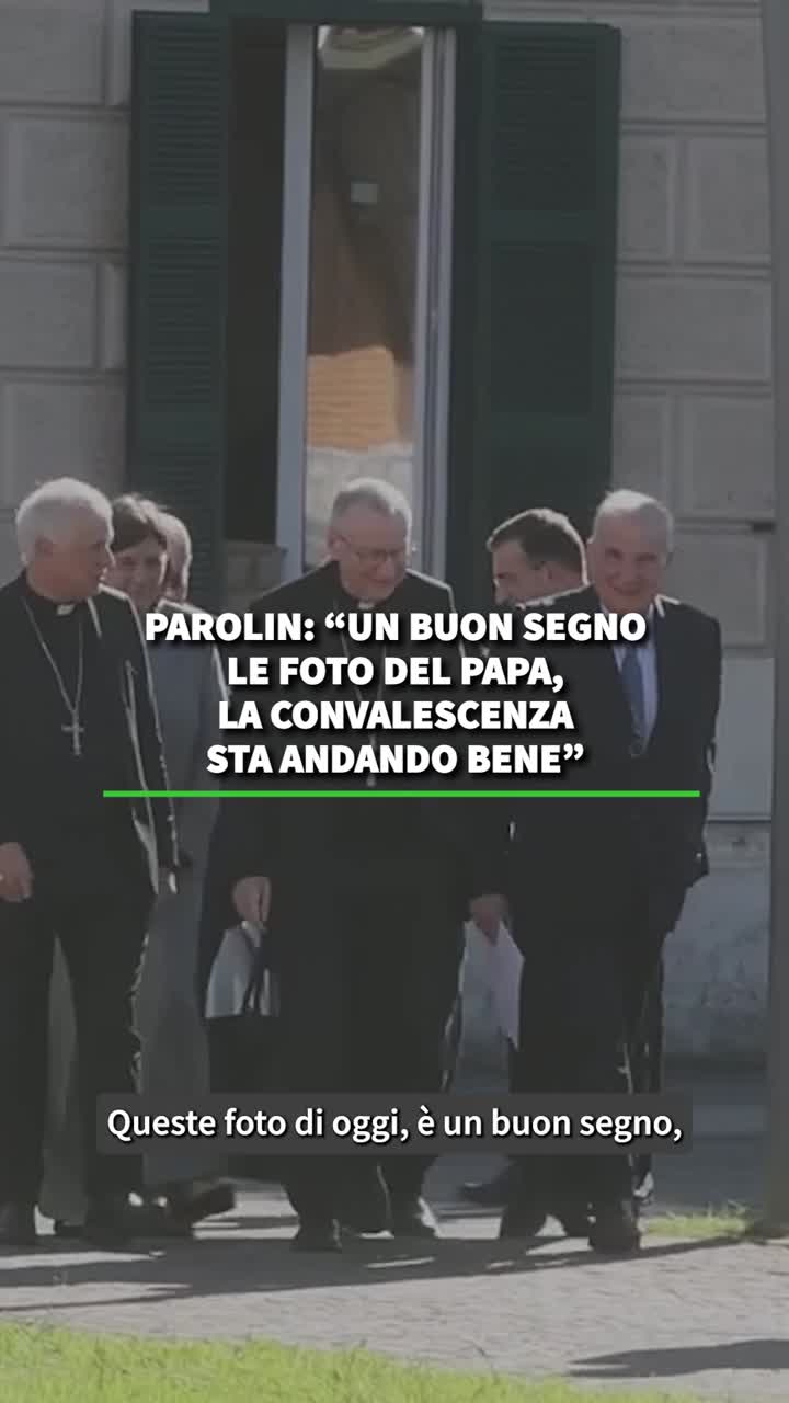 Parolin: â€œUn buon segno le foto del Papa, la convalescenza sta ...