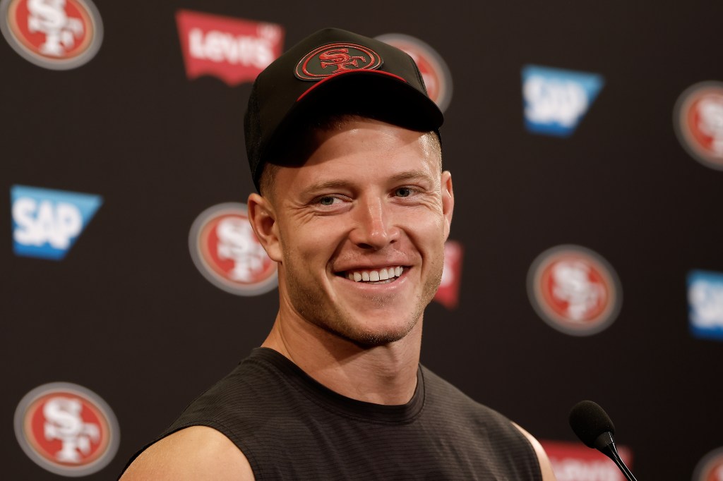 Christian McCaffrey trolls wife Olivia Culpo with cheeky parenting ...