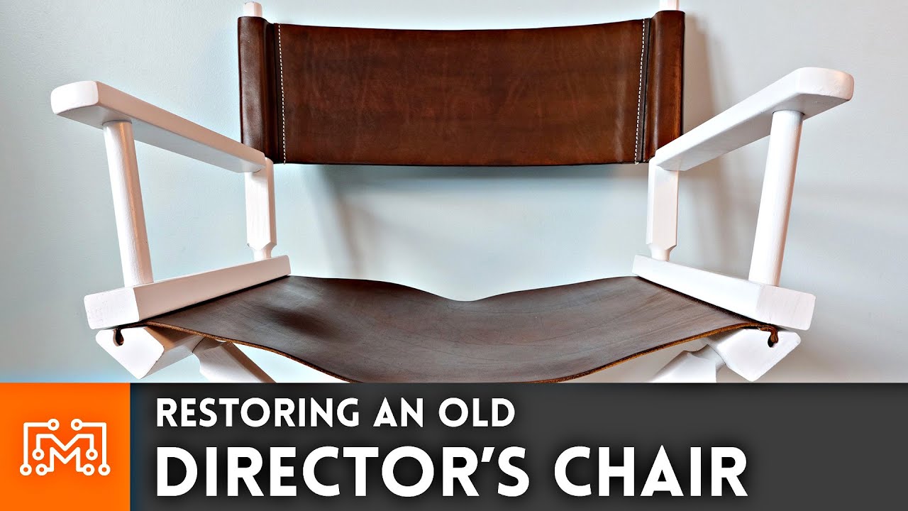 Restoring an old director’s chair with leather!