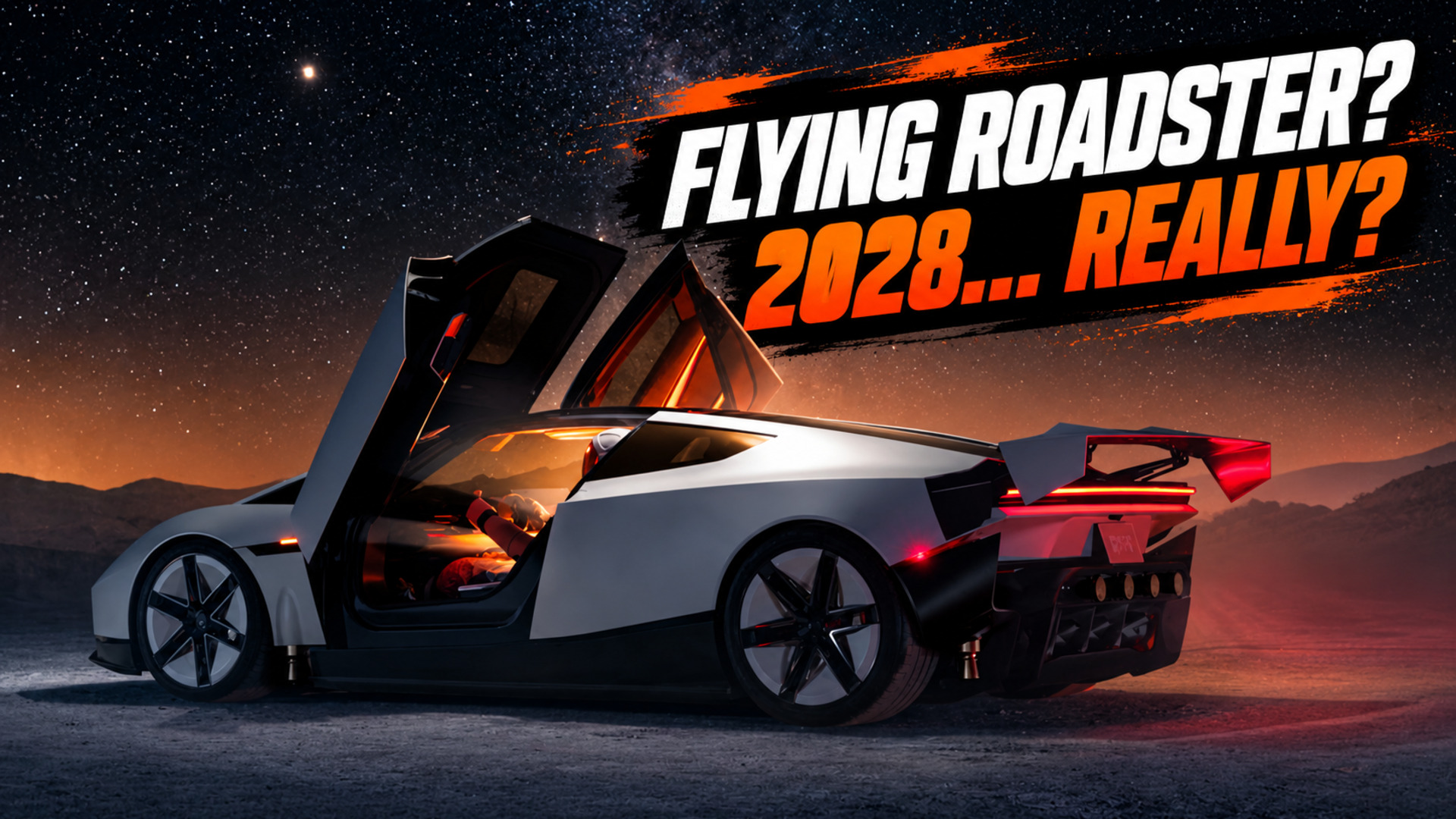 Tesla Roadster re-reveal promises new design, flight, production in 2028