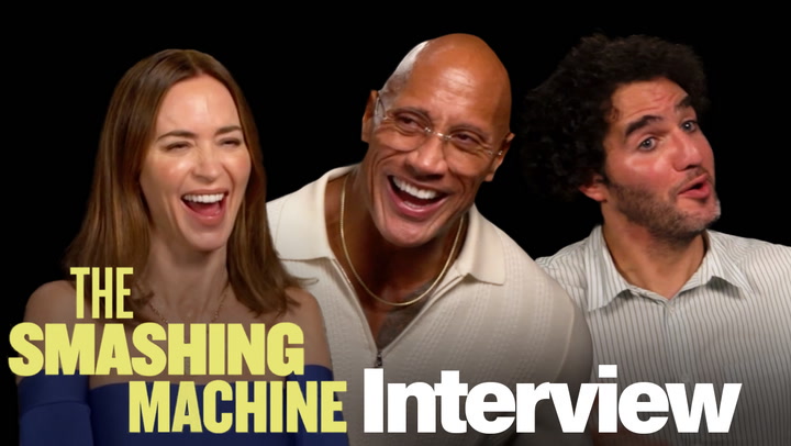 The Rock on gaining muscle & breaking doors for 'The Smashing Machine'