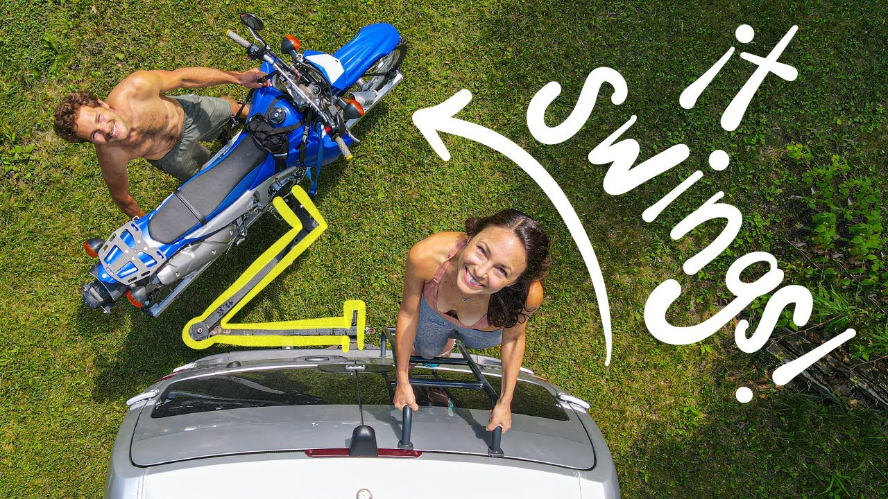 We solved rear-door bike access for van life