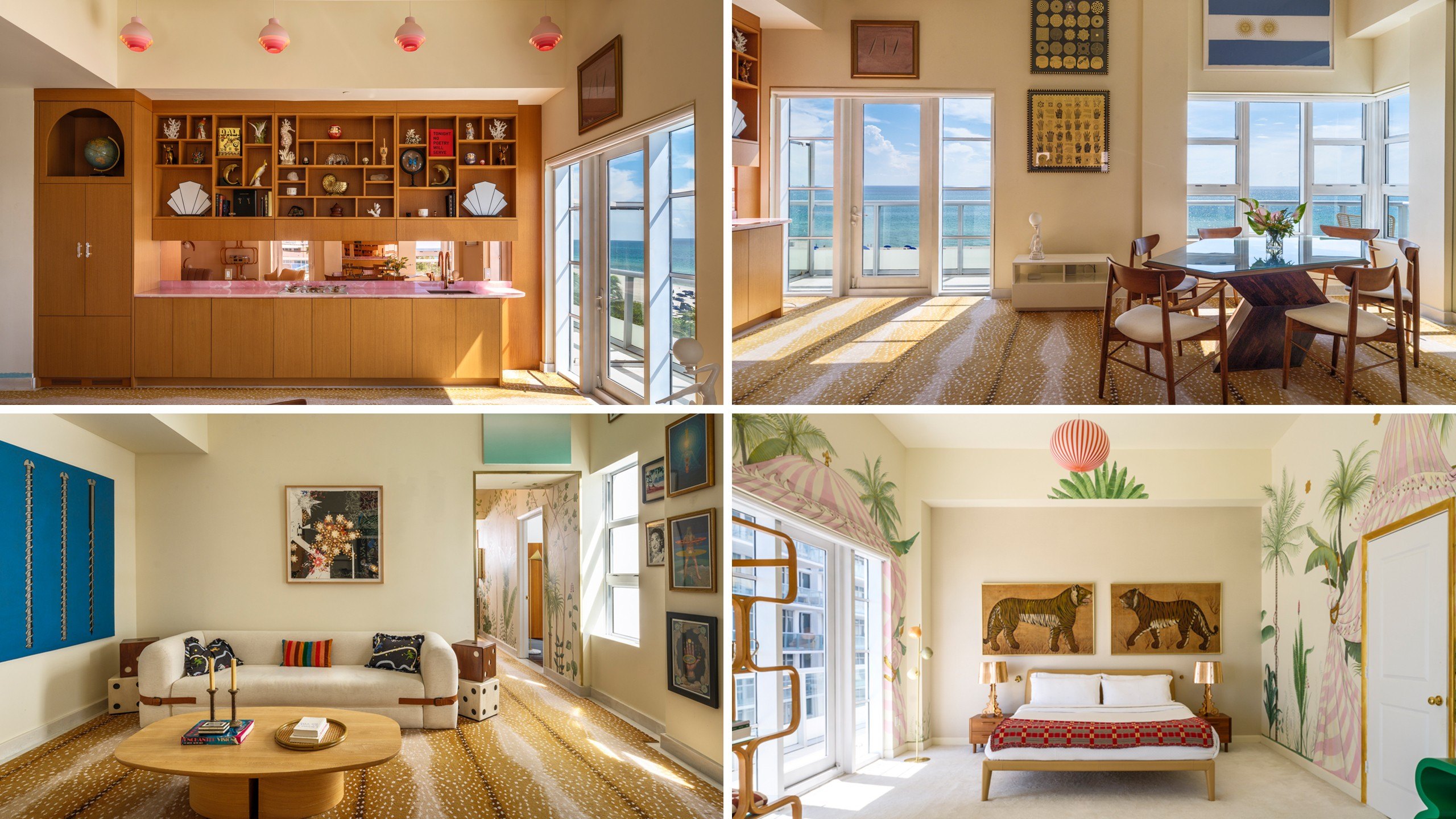 This $7 million Art Deco Miami Beach penthouse features hand-painted ...