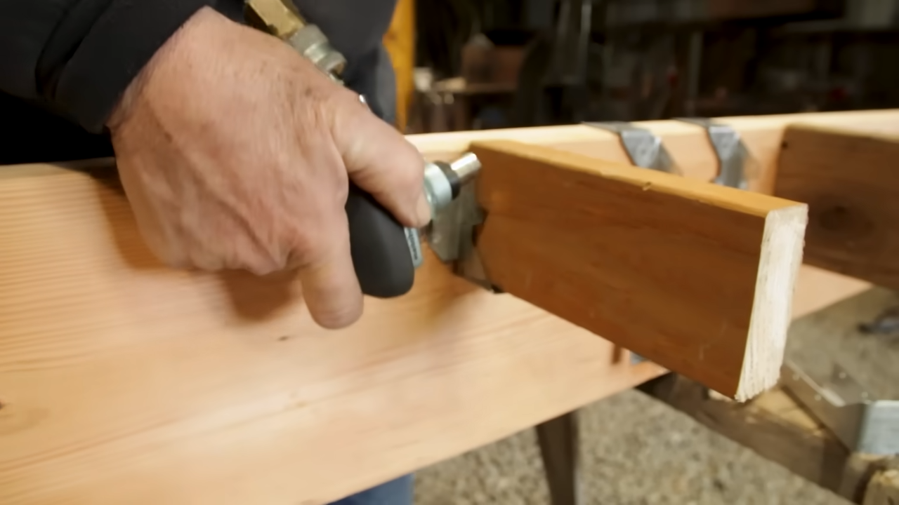 He shows why the wrong screw can turn a strong connection into a weak one
