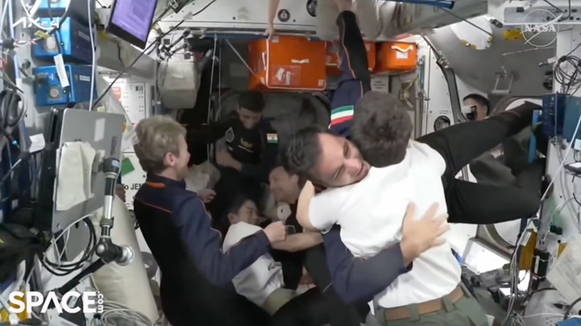 SpaceX Ax-4 crew enters space station after docking