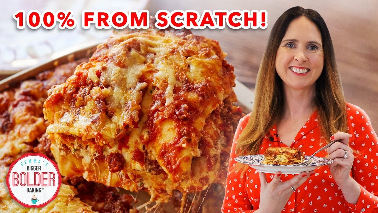 A delicious lasagna recipe made entirely from scratch