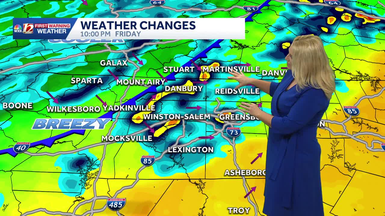 Spotty rain Friday evening in NC, Oct. 16 update | Chilly rain, gusty ...