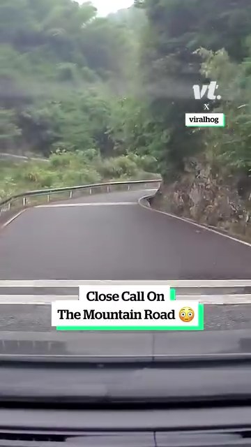 Close call on the mountain road