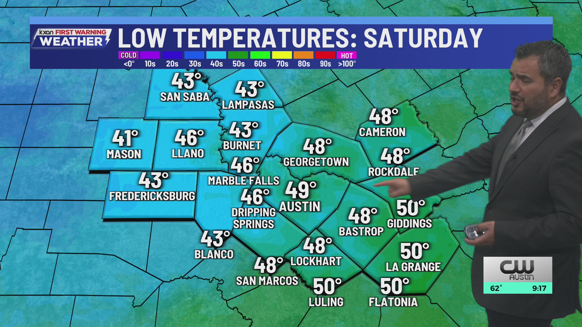Temperatures heading down to the coolest in months | KXAN weather ...