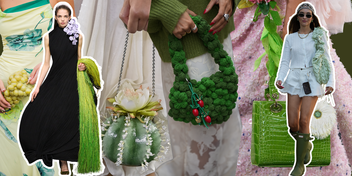 Los bolsos verdes que parecen recién salidos de un jardín y que ...