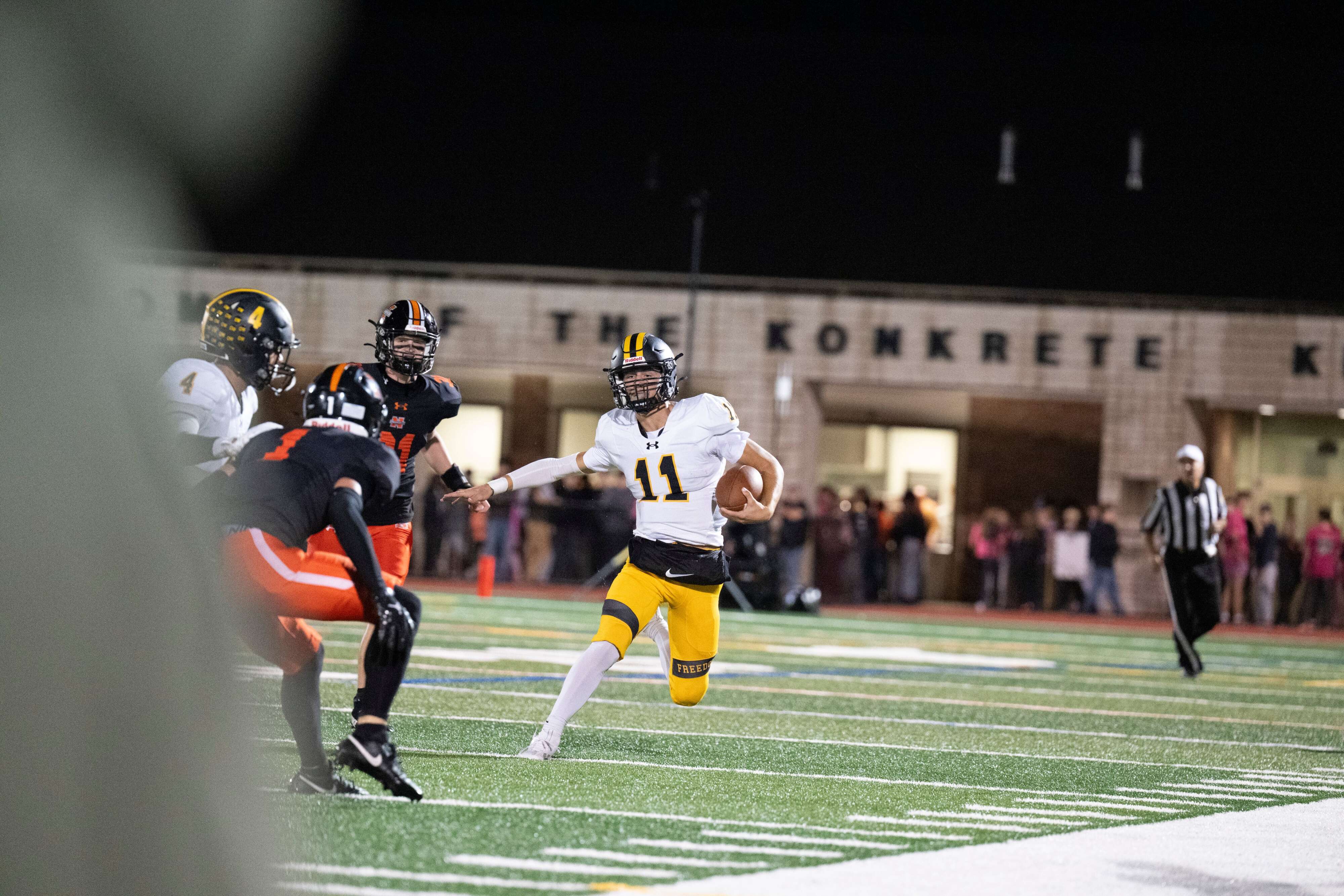 Freedom’s football defense stands tall in second half at Northampton