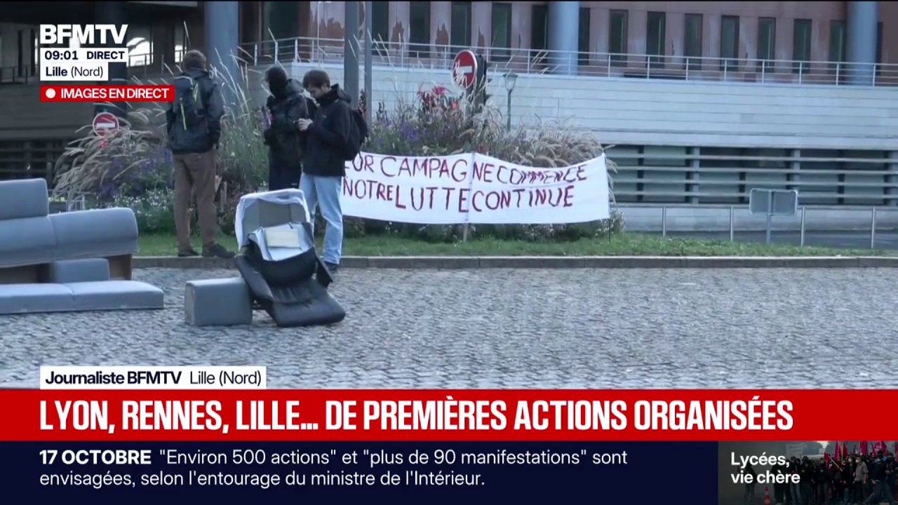 Manifestations du 17 octobre : premiers rassemblements à Lille