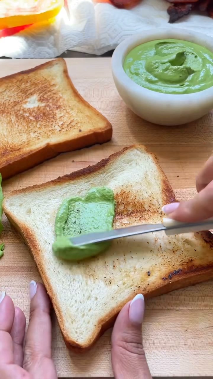 Crunchy BLT sandwich with savory layers