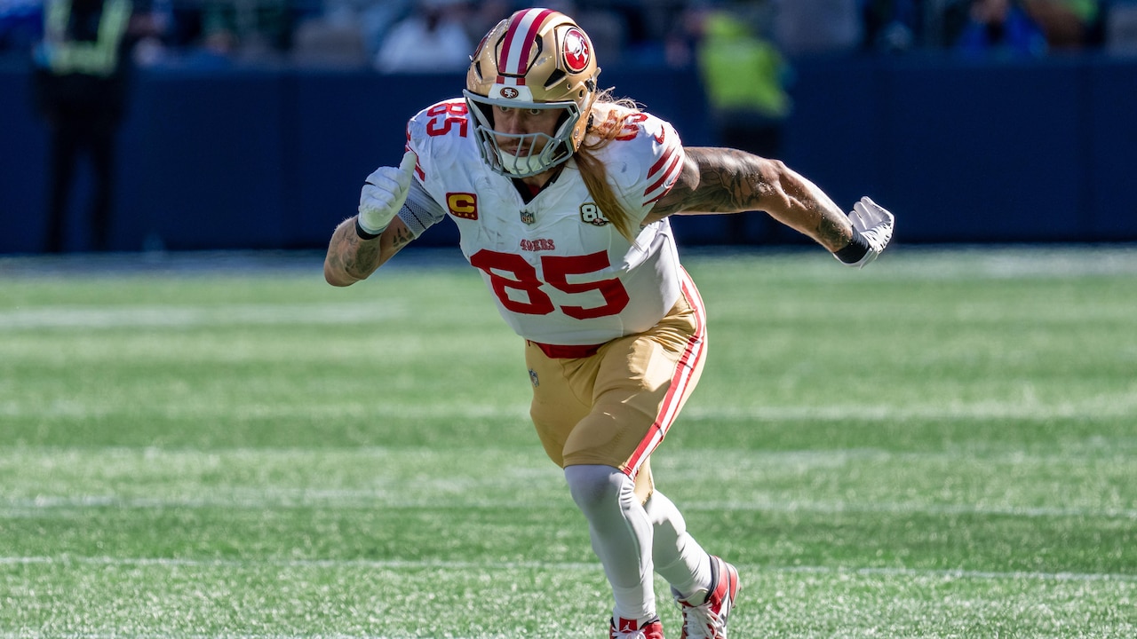 Check out George Kittle's hilarious Mike Evans T-shirt in new photo ...