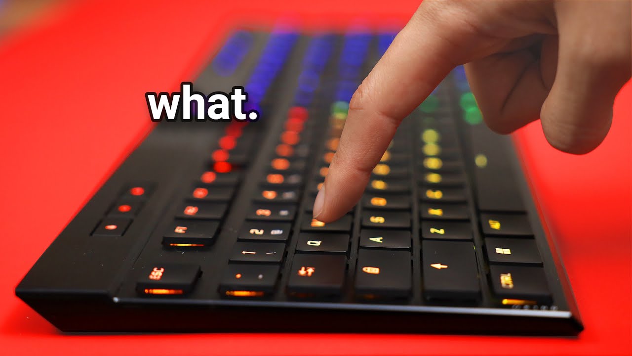 Wow, this keyboard is thin.