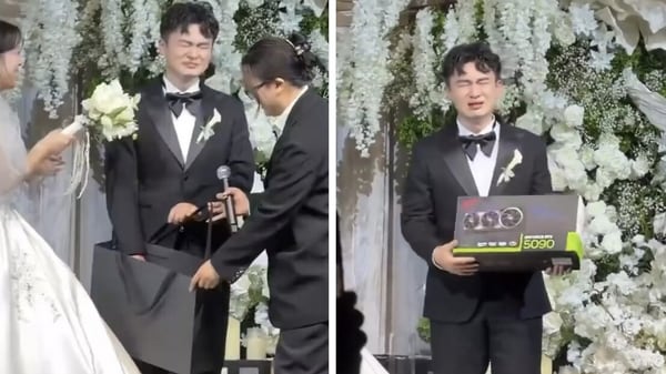Relationship goals: Chinese bride gifts ASUS ROG Astral RTX 5090 GPU ...
