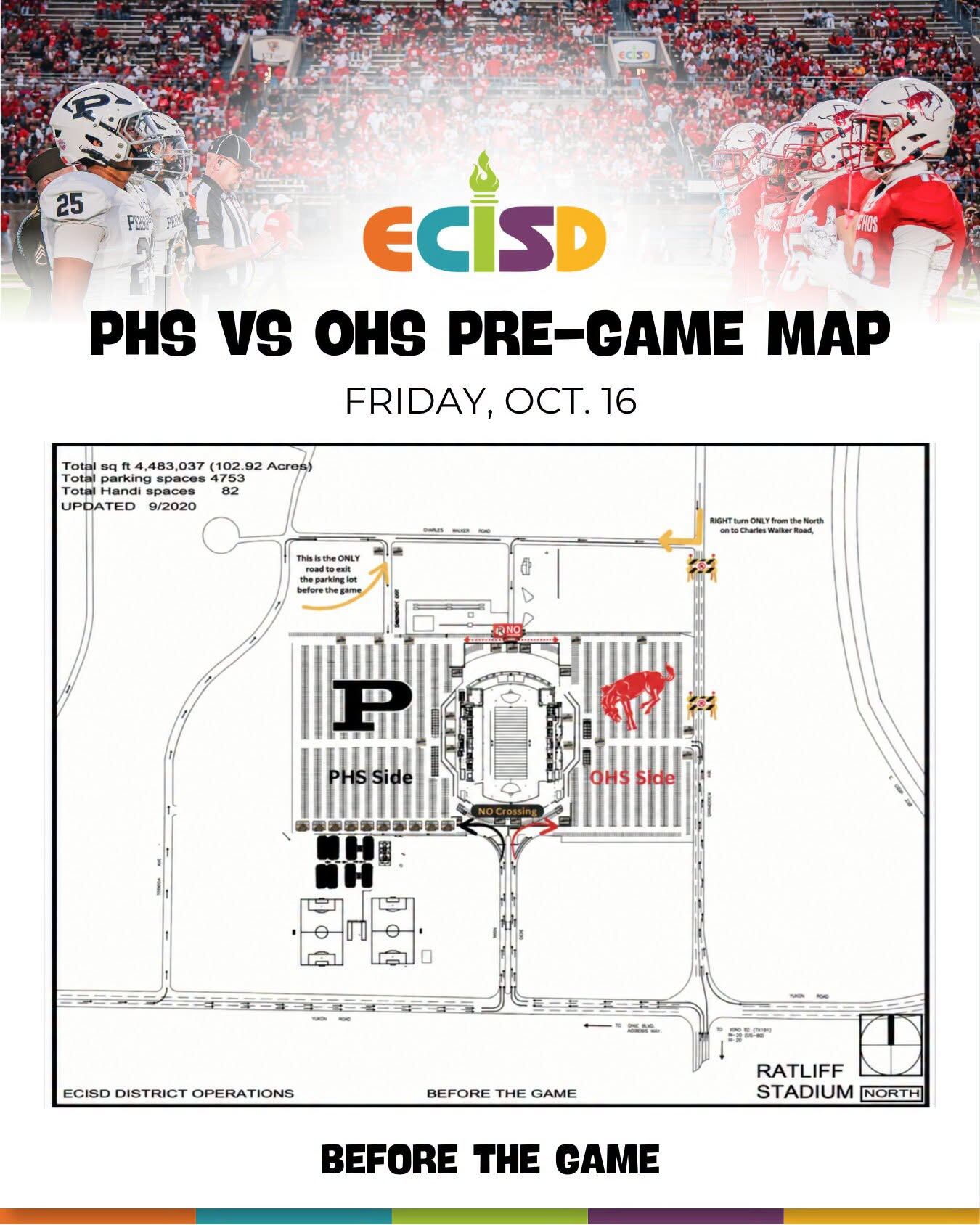 Traffic maps released for Permian vs. Odessa High football game