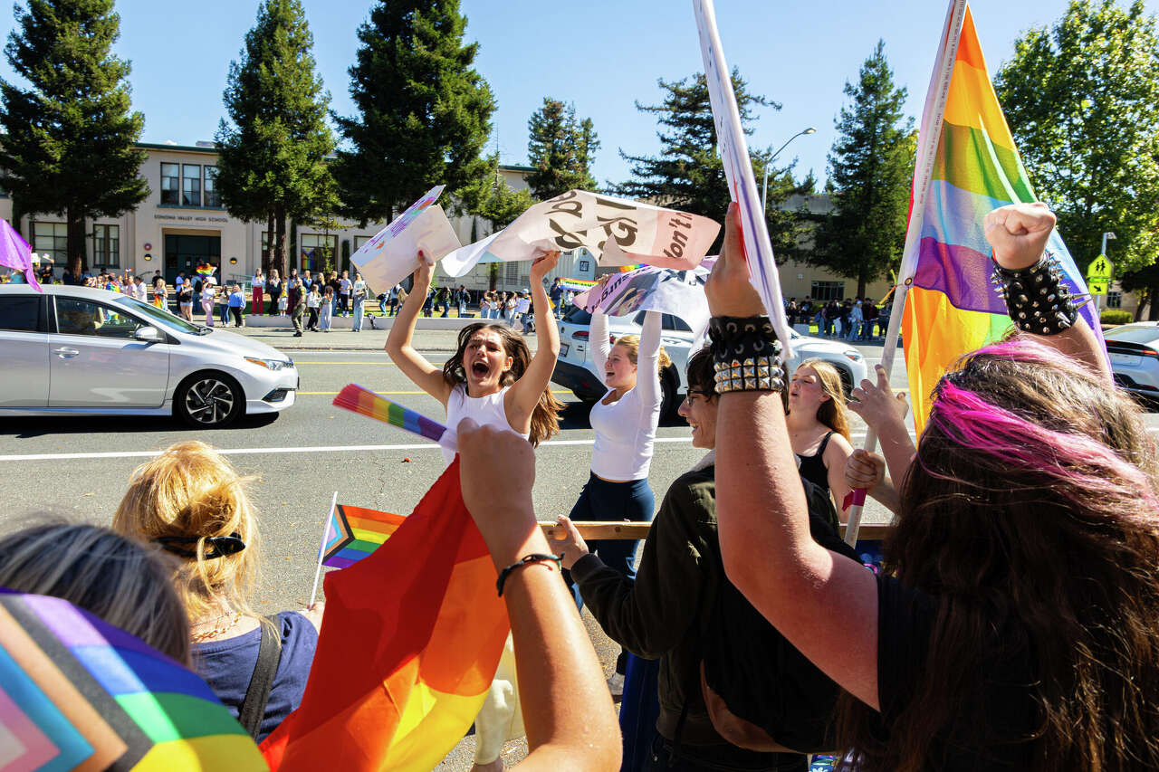 Hundreds of Sonoma Valley students walk out over Pride flag ban