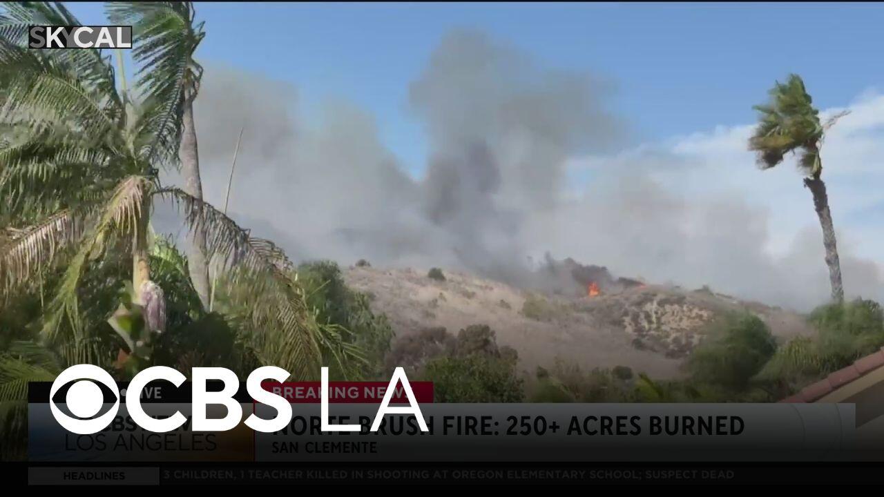 Orange County Norte Fire spans to over 250 acres, perspective from Dani ...