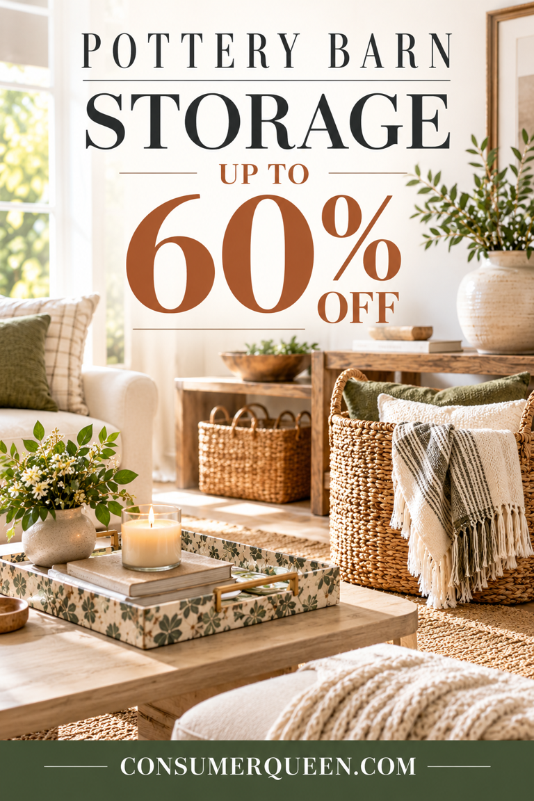 Pottery Barn storage sale: Save up to 60% on home organization