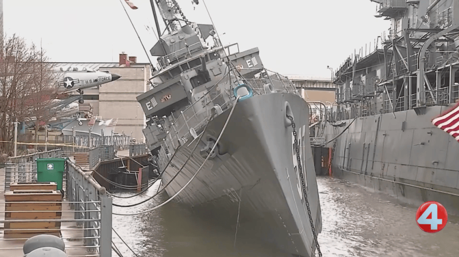 Historic Naval Park ships to remain in water through winter