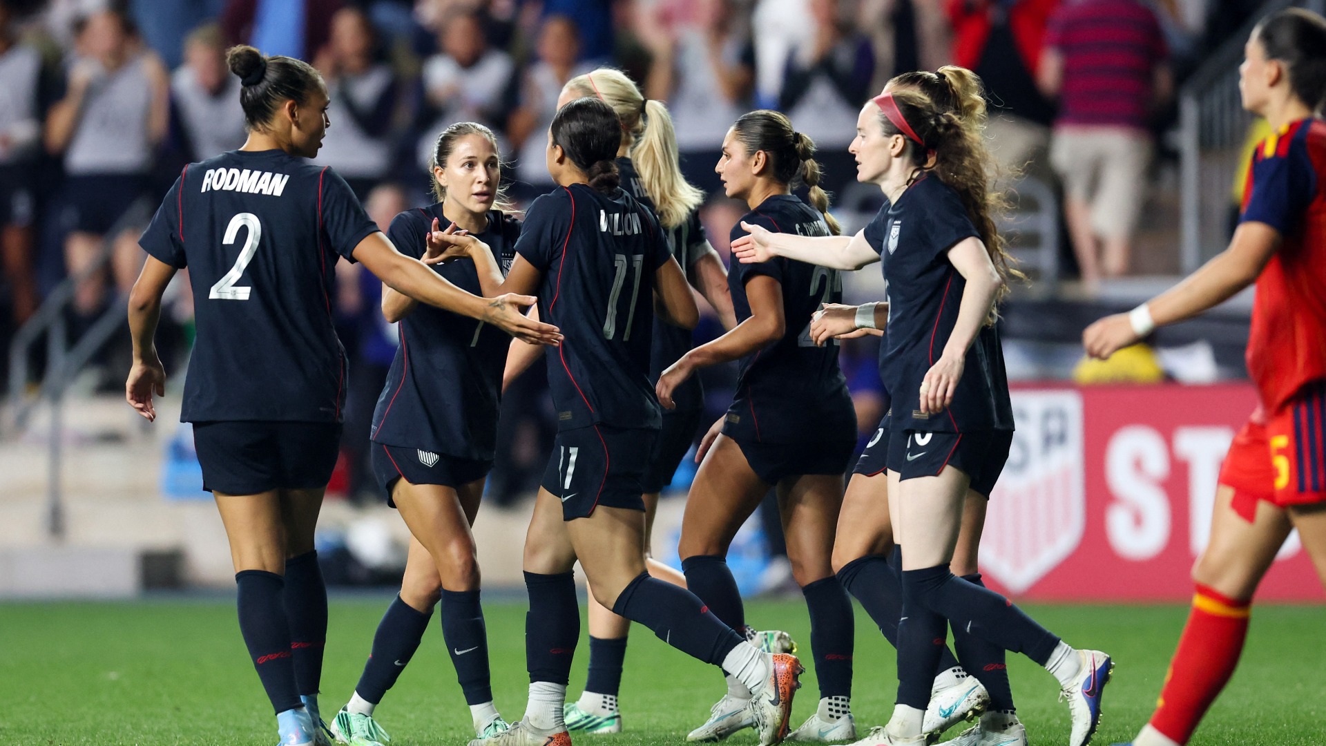 USWNT rallies against Spain in women's football clash