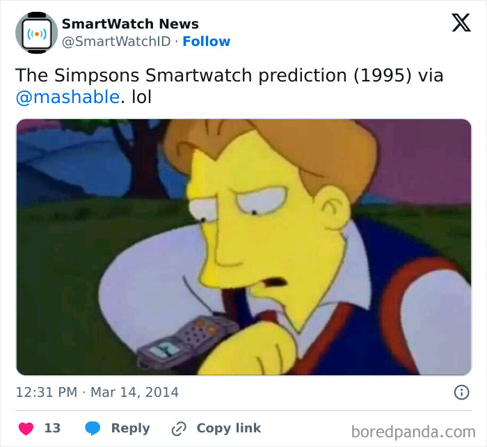 Politics and Apple Vision: 14 Simpsons predictions that came true