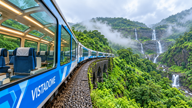 Mumbai to Lonavala Vistadome train: Panoramic windows, rotating seats ...
