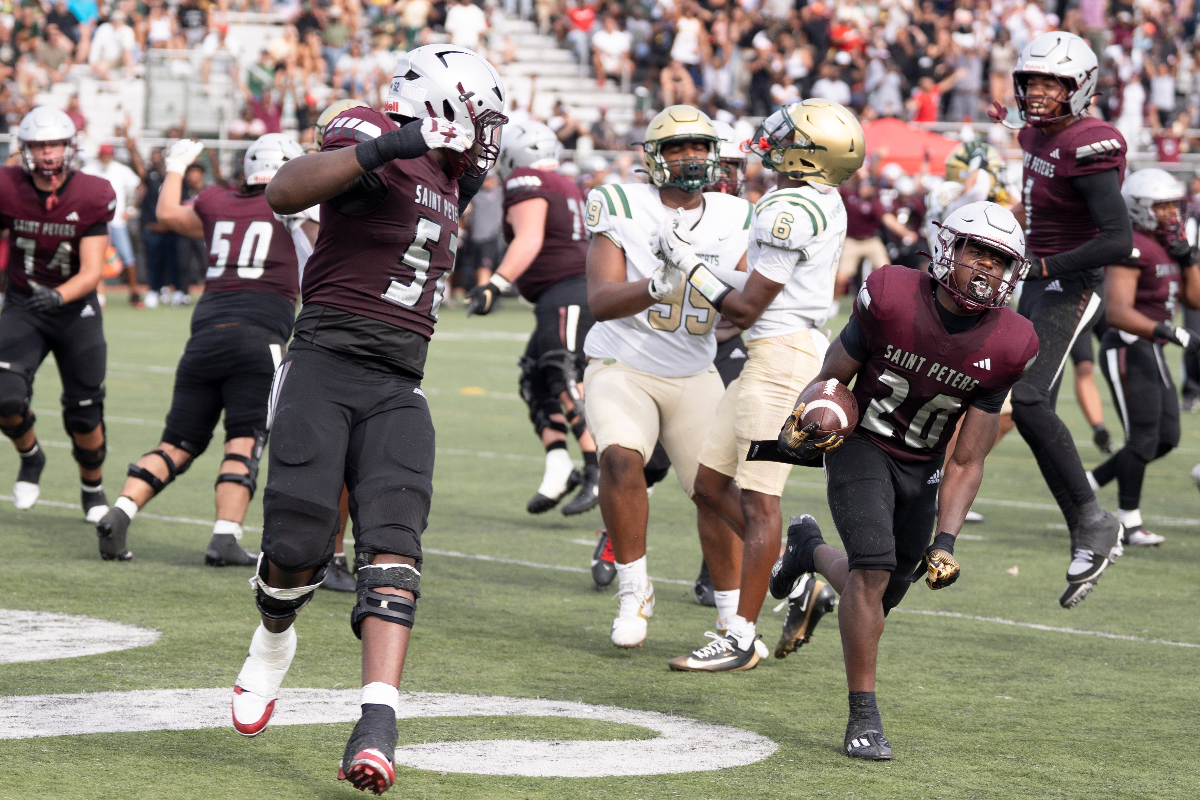 St. Peter's football shakes up non-public playoff race with big win