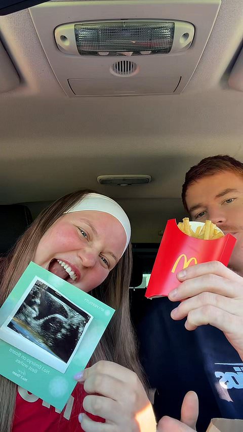 AFL WAG Chloe Pink reveals pregnancy with husband Toby