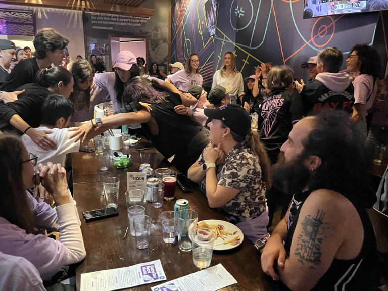 Valkyries fans prepare for the team's historic debut in the WNBA Finals