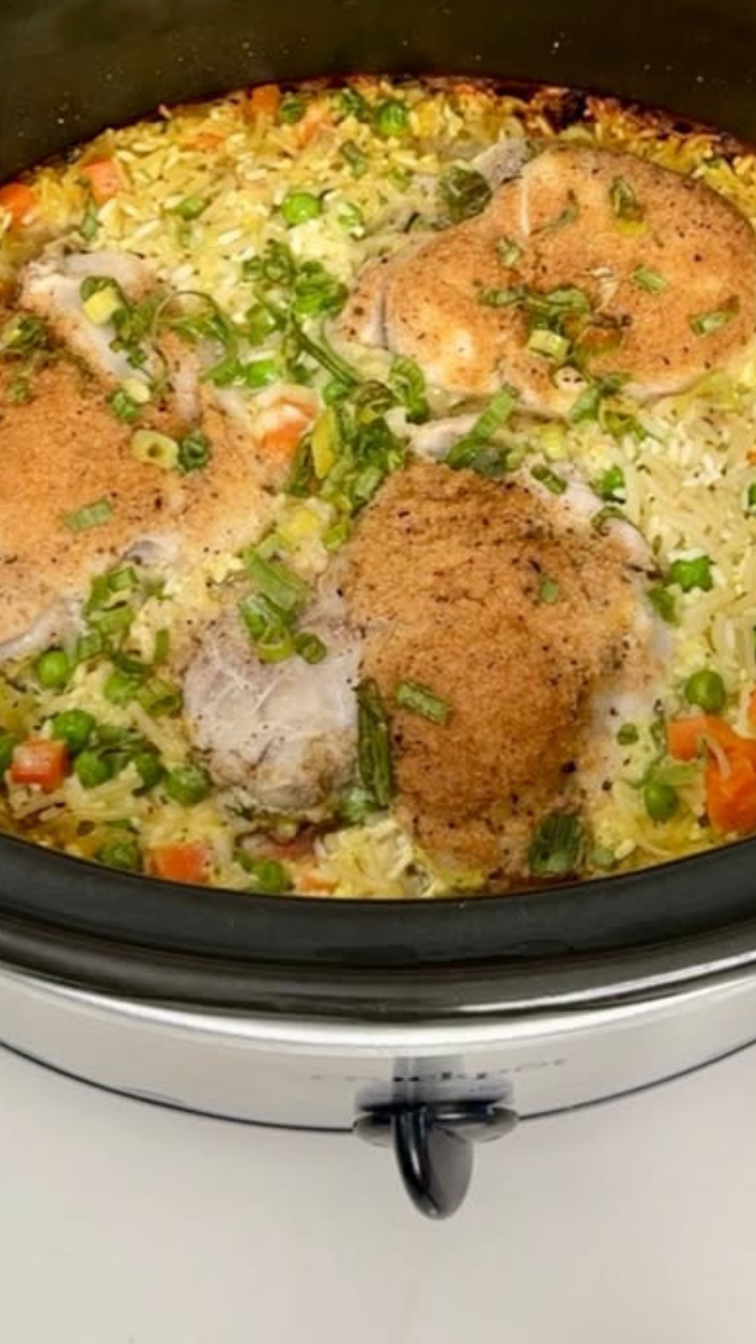 Comfort chicken and rice in a crockpot