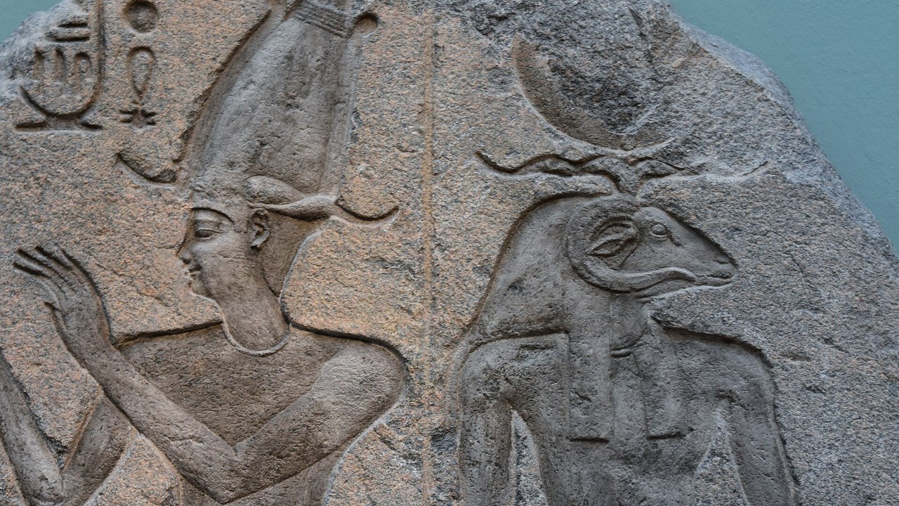 A villager digging outside his house in Egypt hit a carved block that ...