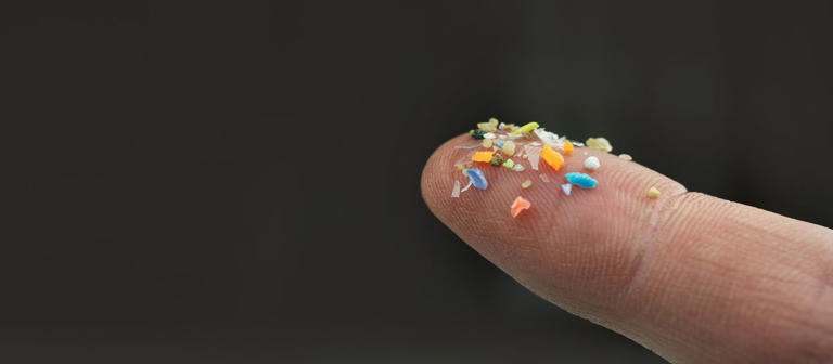 When microplastics interact with water, they may produce particles with ...