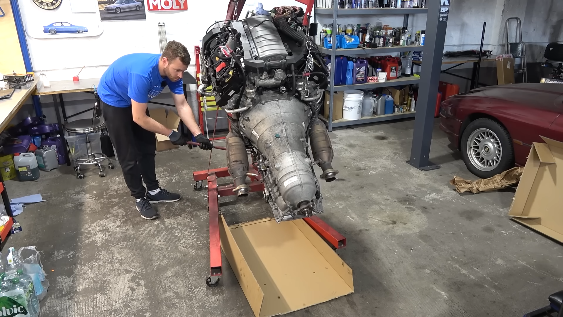 What caused the knocking sound in this Alpina B7?