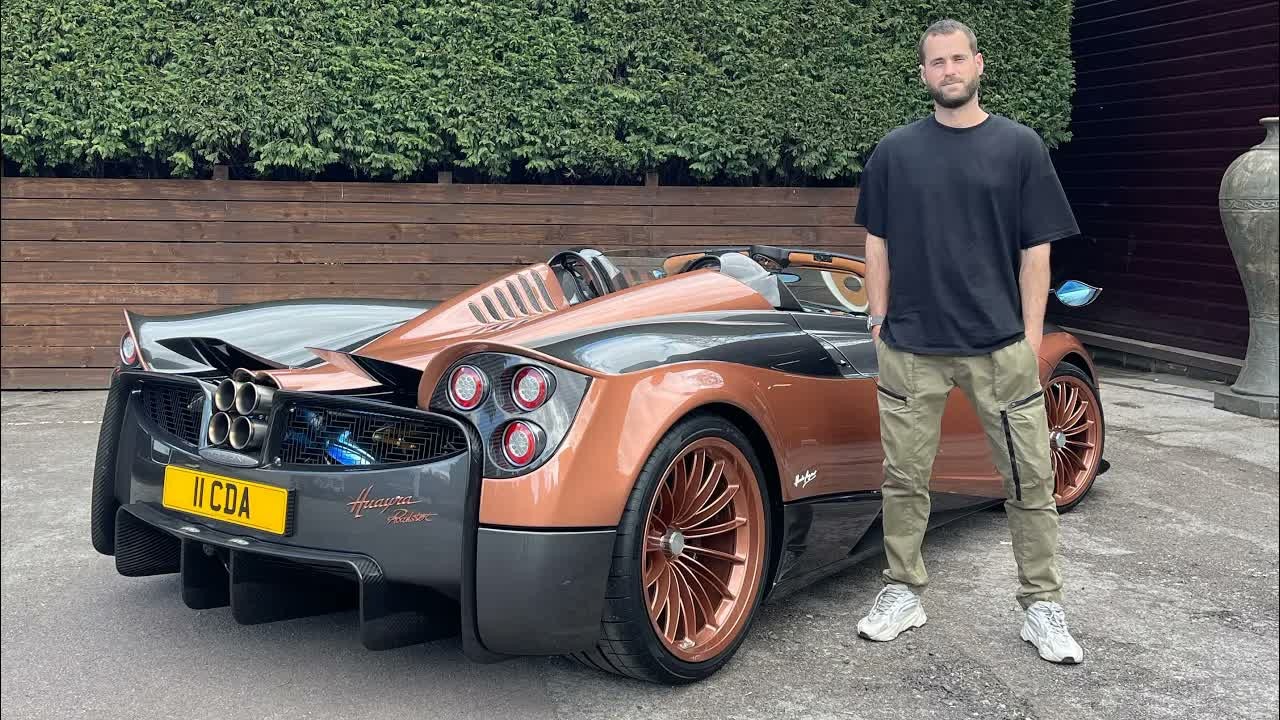 Pagani Huayra Roadster drives with a custom exhaust at Cayman's