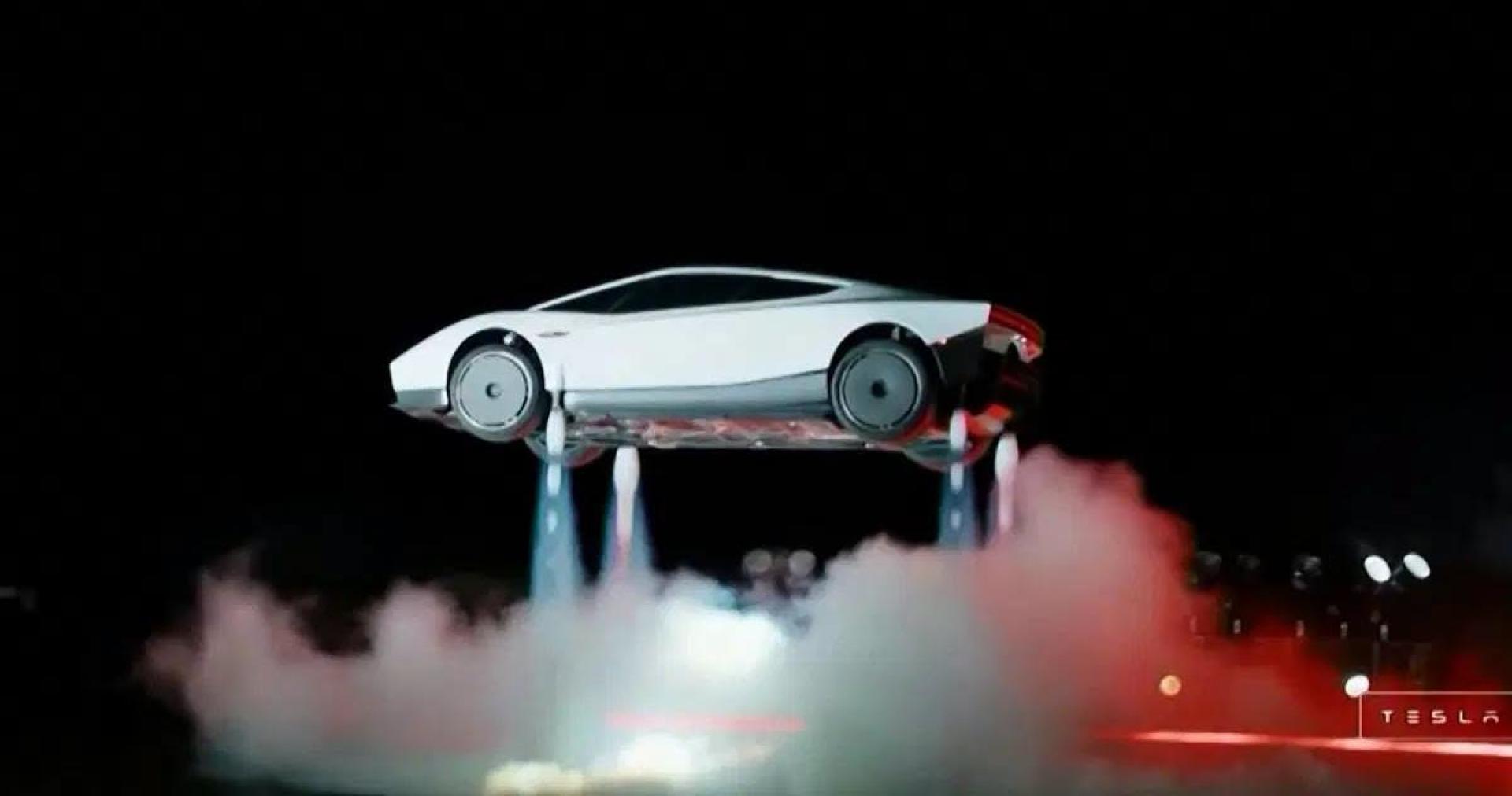 Elon Musk says his new rocket car can drive upside down and take flight