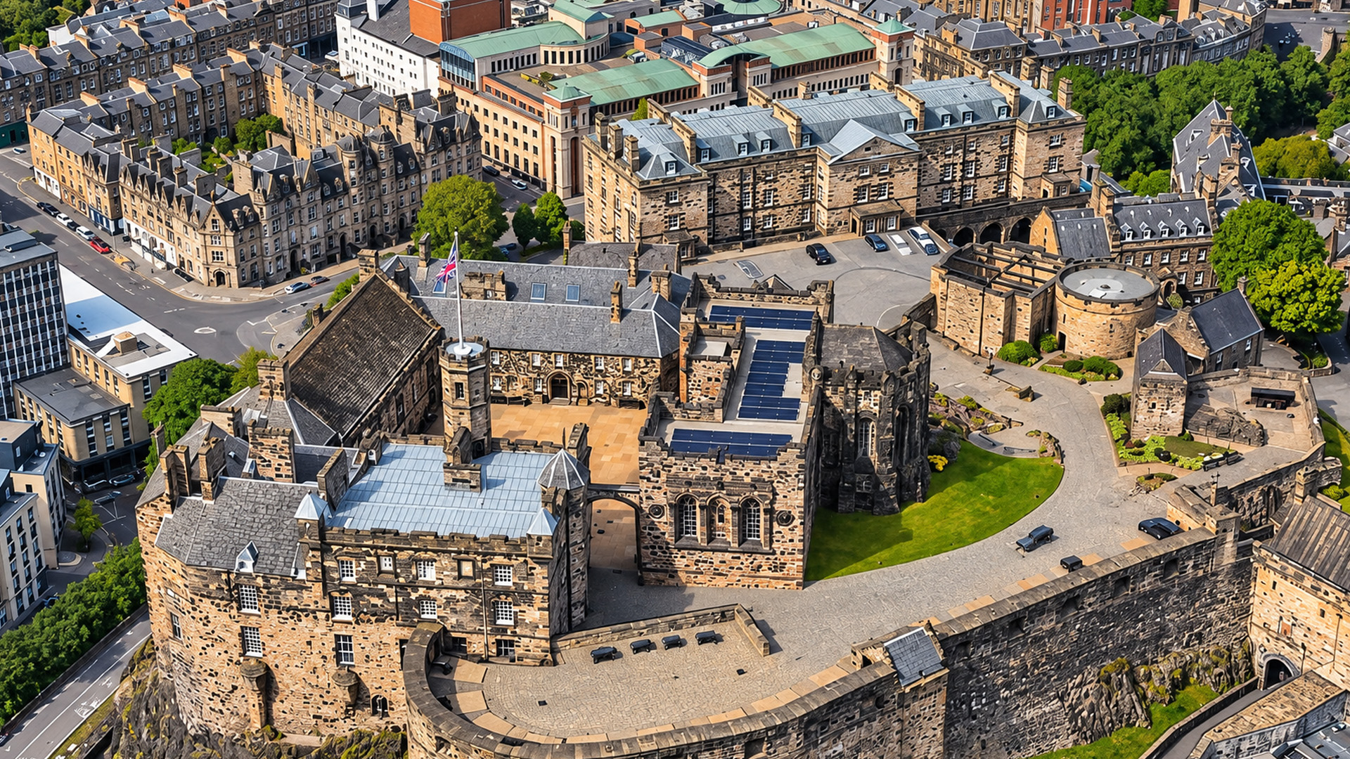 A historic stronghold dominates the skyline of central Edinburgh