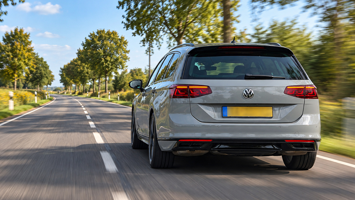 VW Passat 2.0 TSI full throttle acceleration POV and engine sound