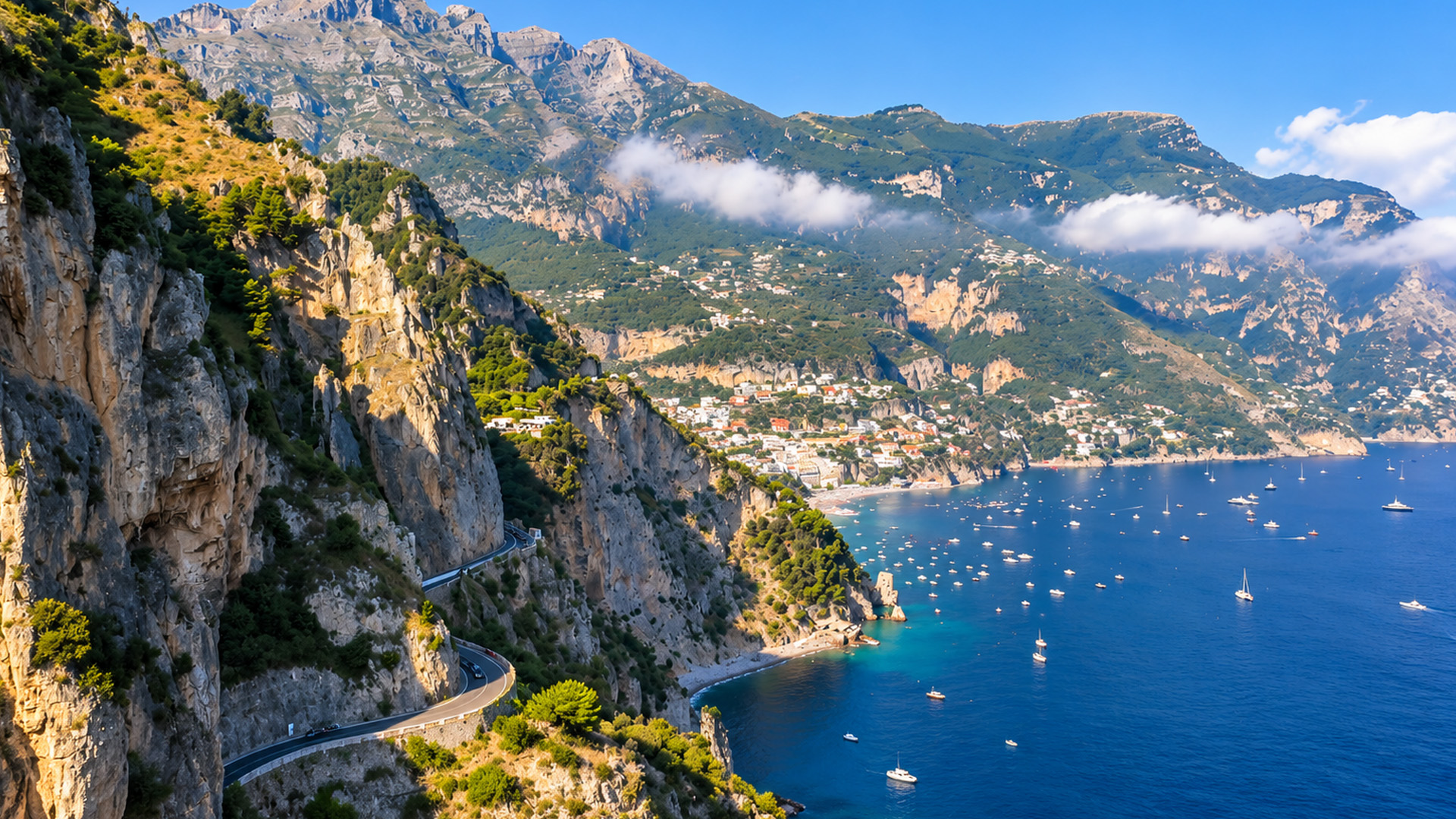 Come fanno i guidatori a percorrere questa stretta strada costiera?