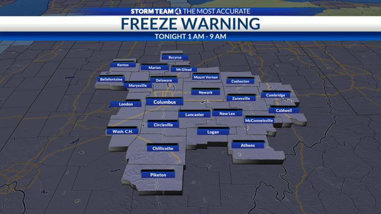 Columbus weather: Chilly air this weekend