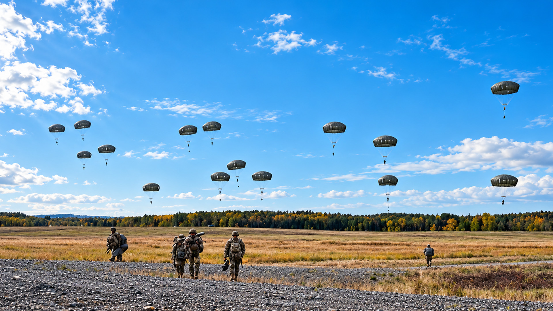 US Army paratroopers train for joint entry mission