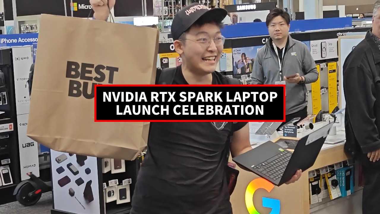 NVIDIA RTX SPARK launch celebration at Best Buy in San Francisco