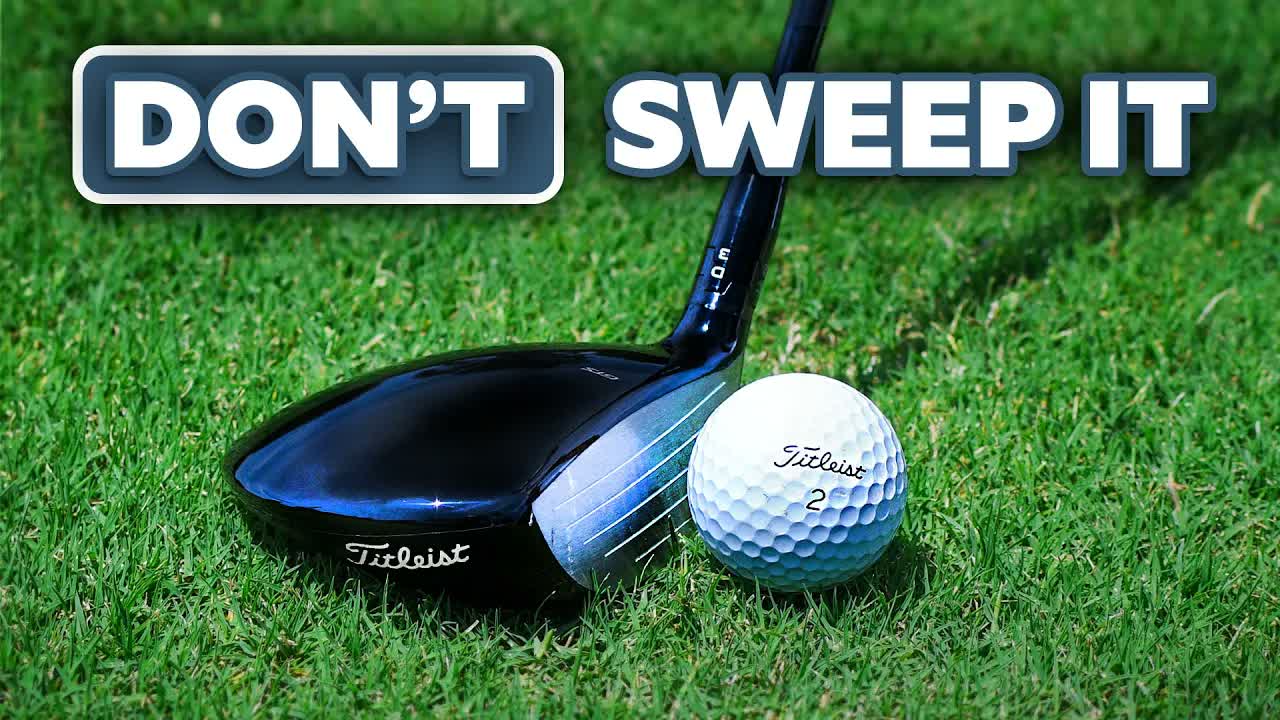 Most golfers misunderstand where fairway wood contact should happen