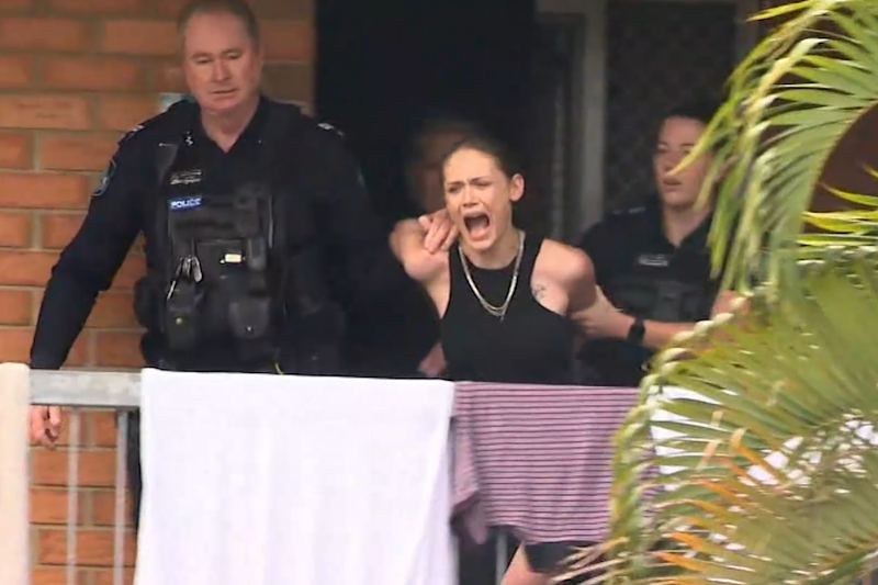 Woman arrested after dramatic search to find two dogs that mauled man ...