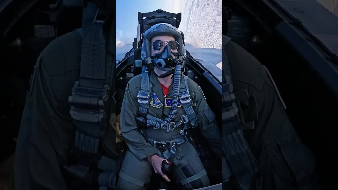 Rolling the F-15 fighter jet