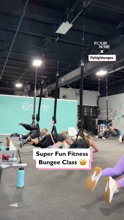 Super fun fitness bungee class