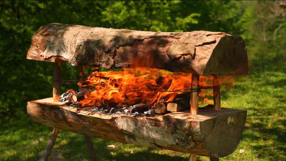 The secret to cooking perfectly juicy steaks over an open fire